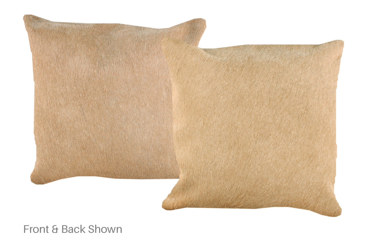 Champagne Cowhide Pillow #A52579