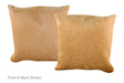 Solid Brown Cowhide Pillow 16x16 #A52584 by Hudson Hides