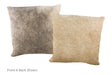 Grey with Beige Cowhide Pillow 16x16 #A52586 by Hudson Hides