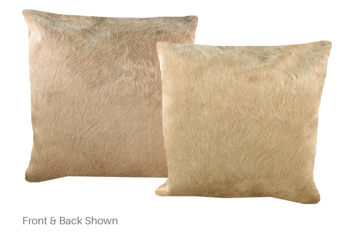 Champagne Cowhide Pillow #A52588