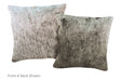 Salt and Pepper Black Cowhide Pillow 16x16 #A52589 by Hudson Hides