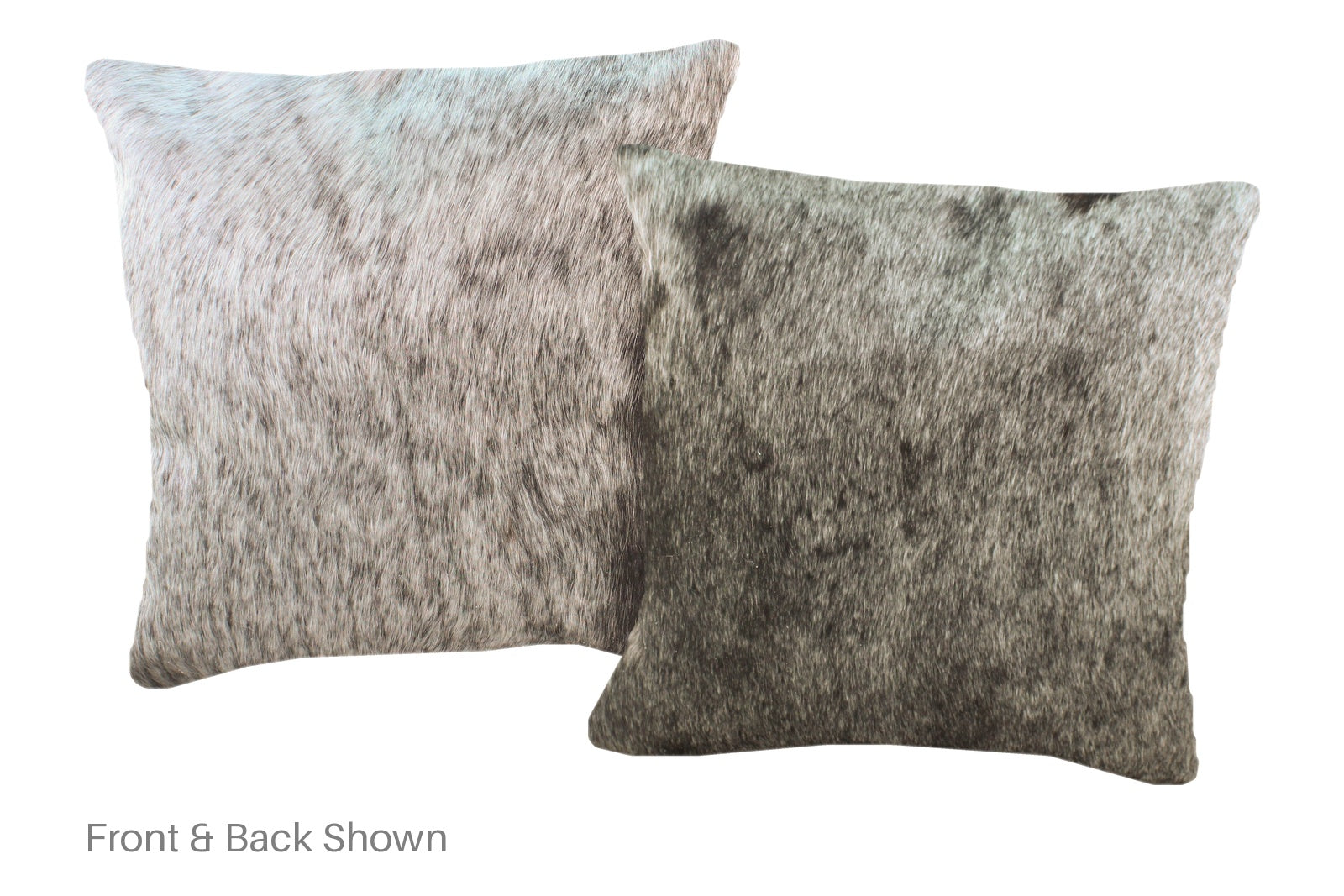 Salt and Pepper Black Cowhide Pillow #A52589