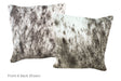 Salt and Pepper Black Cowhide Pillow 16x16 #A52590 by Hudson Hides