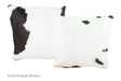 Black and White Cowhide Pillow 16x16 #A52591 by Hudson Hides
