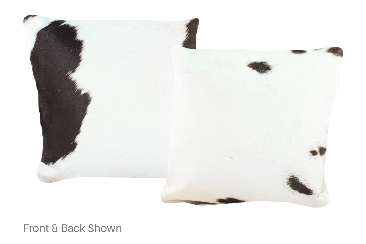 Black and White Cowhide Pillow #A52591