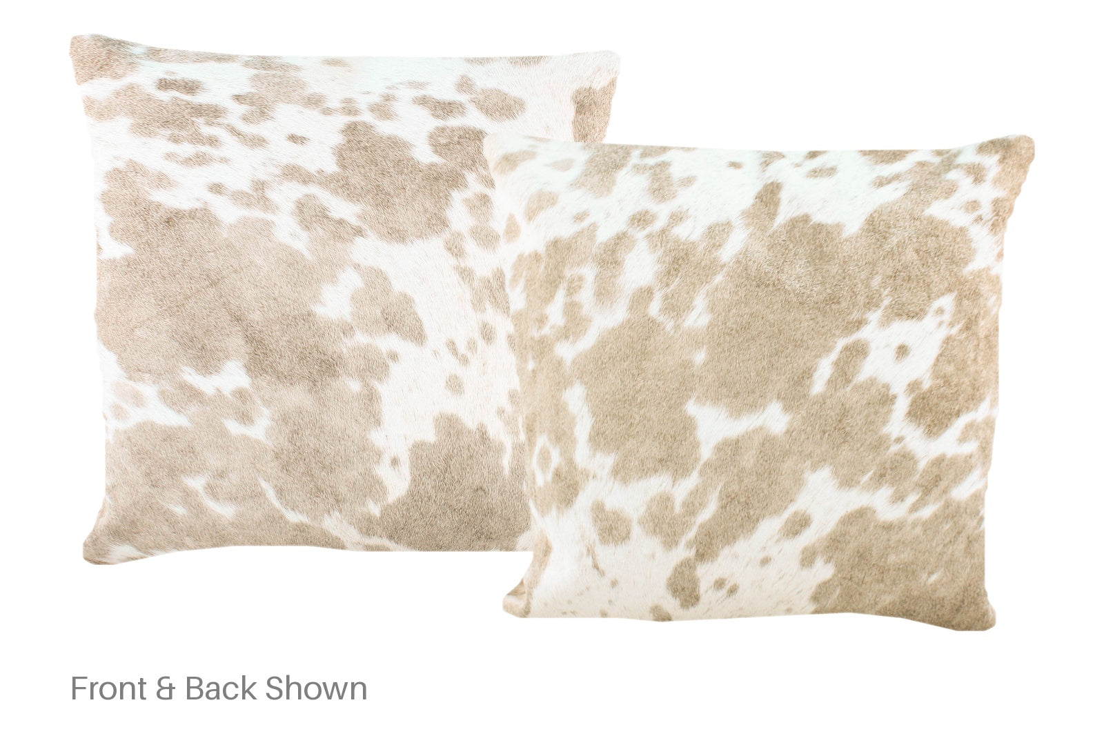 Salt and Pepper Brown Cowhide Pillow #A52593