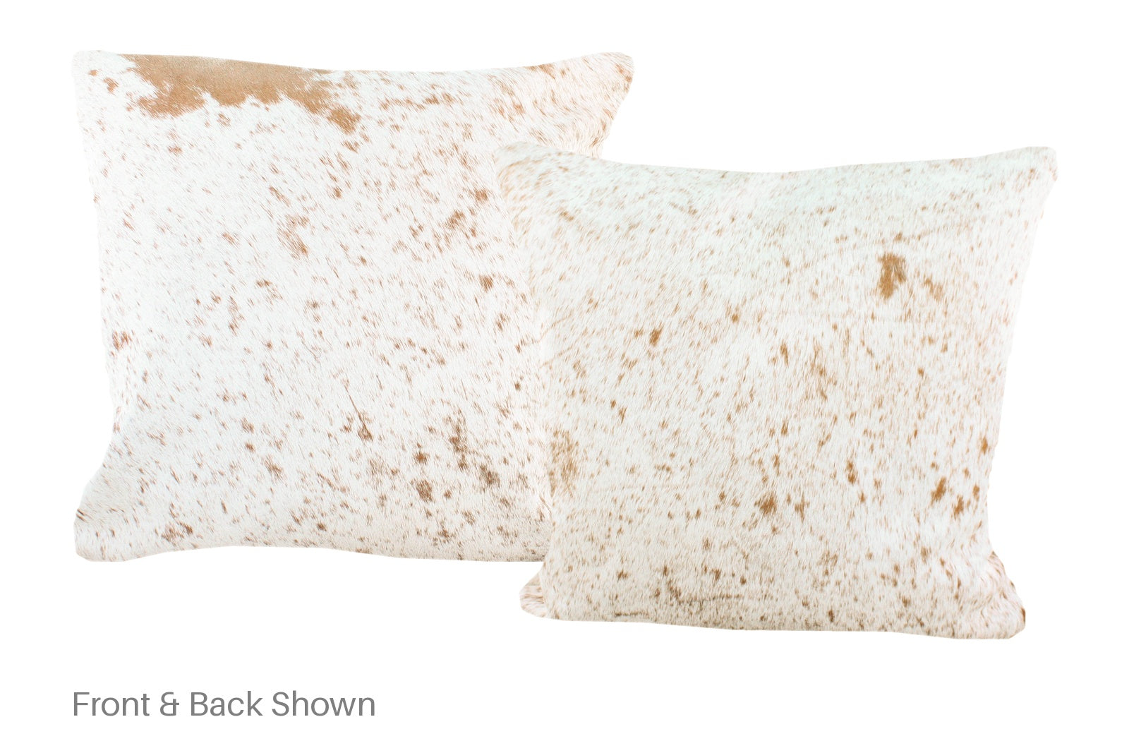 Salt and Pepper Brown Cowhide Pillow #A52594