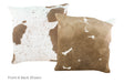Taupe Cowhide Pillow 16x16 #A52598 by Hudson Hides