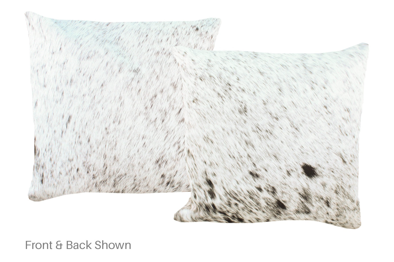 Salt and Pepper Black Cowhide Pillow #A52600