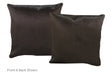 Solid Black Cowhide Pillow 16x16 #A52601 by Hudson Hides