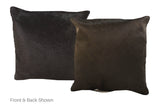 Solid Black Cowhide Pillow 16x16 #A52603 by Hudson Hides