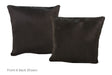 Solid Black Cowhide Pillow 16x16 #A52605 by Hudson Hides