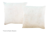 Grey with Beige Cowhide Pillow 16x16 #A52606 by Hudson Hides