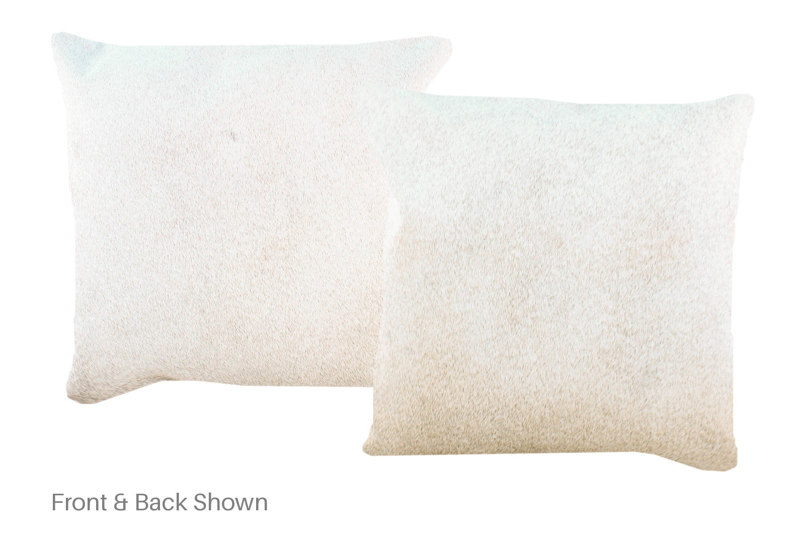 Grey with Beige Cowhide Pillow #A52606