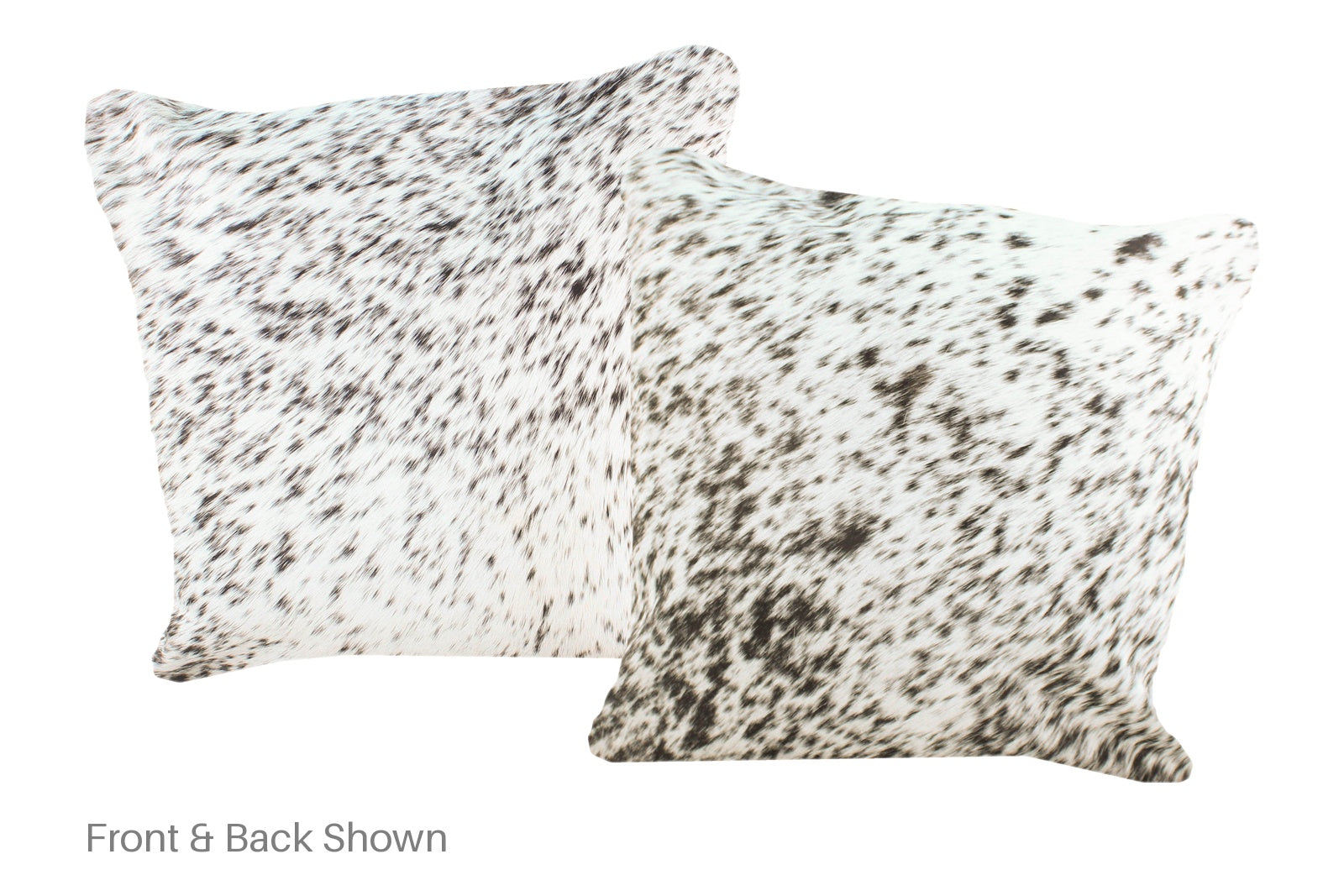 Salt and Pepper Black Cowhide Pillow #A52612