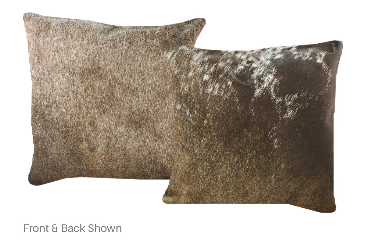 Chocolate Cowhide Pillow #A52620
