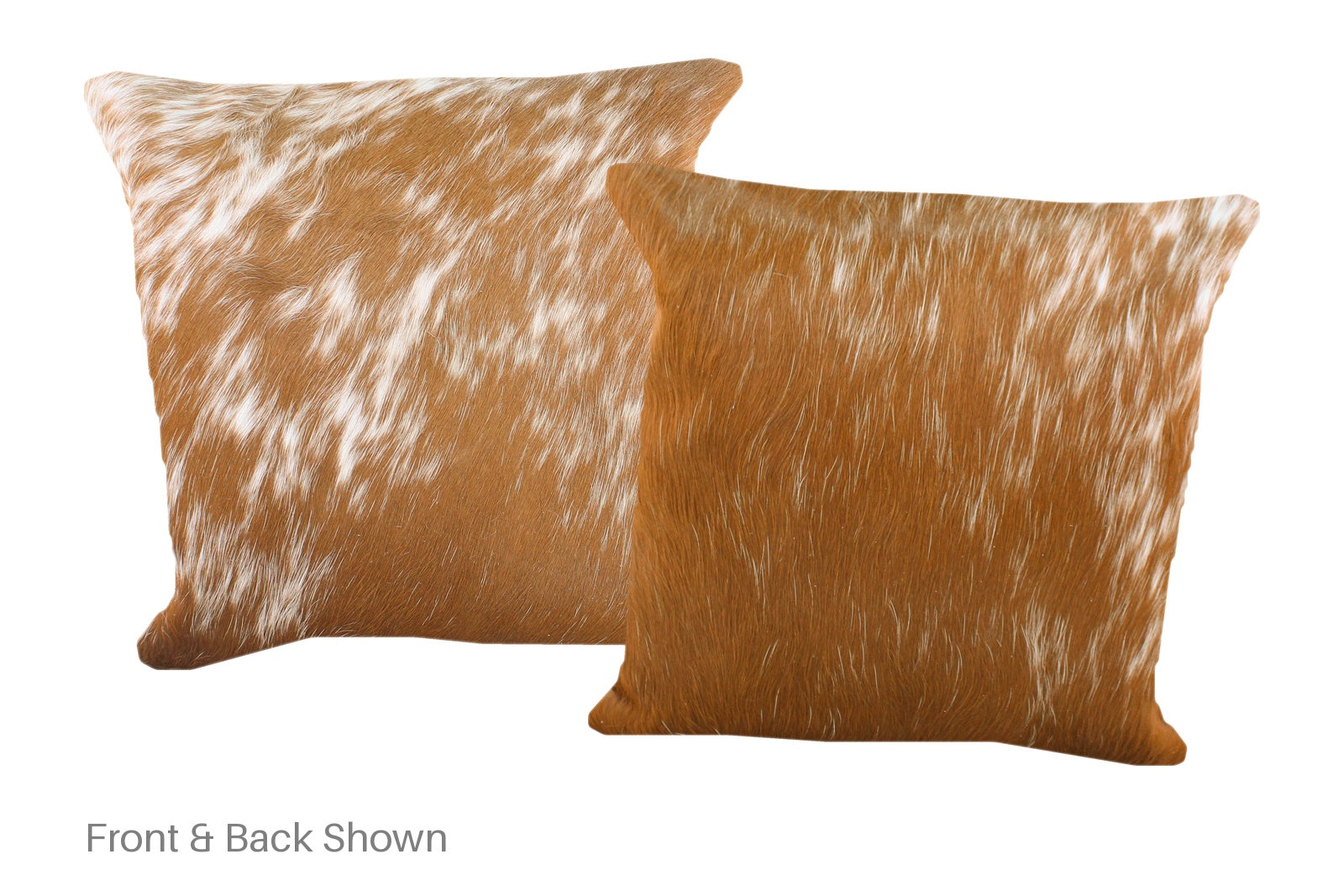 Brown and White Cowhide Pillow #A52621