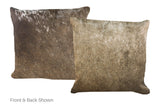 Grey Cowhide Pillow 16x16 #A52622 by Hudson Hides