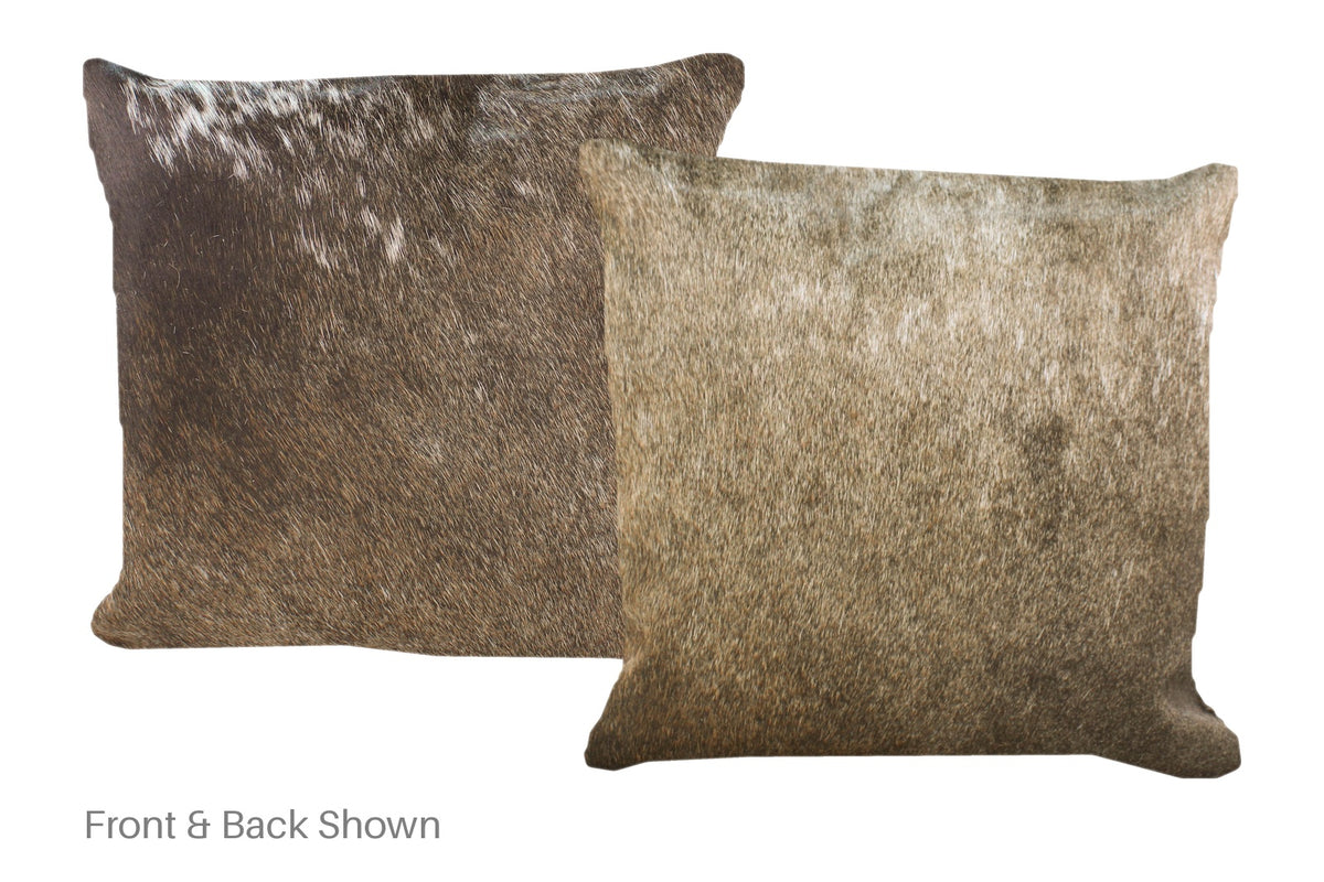 Grey Cowhide Pillow #A52622