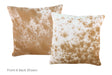 Brown and White Cowhide Pillow 16x16 #A52623 by Hudson Hides