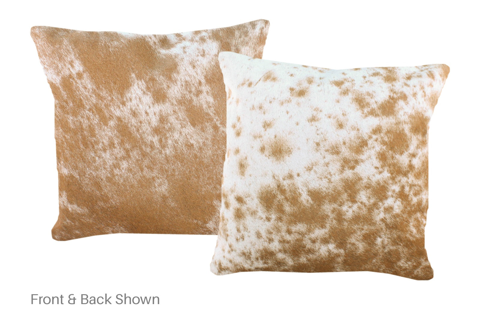 Brown and White Cowhide Pillow #A52623