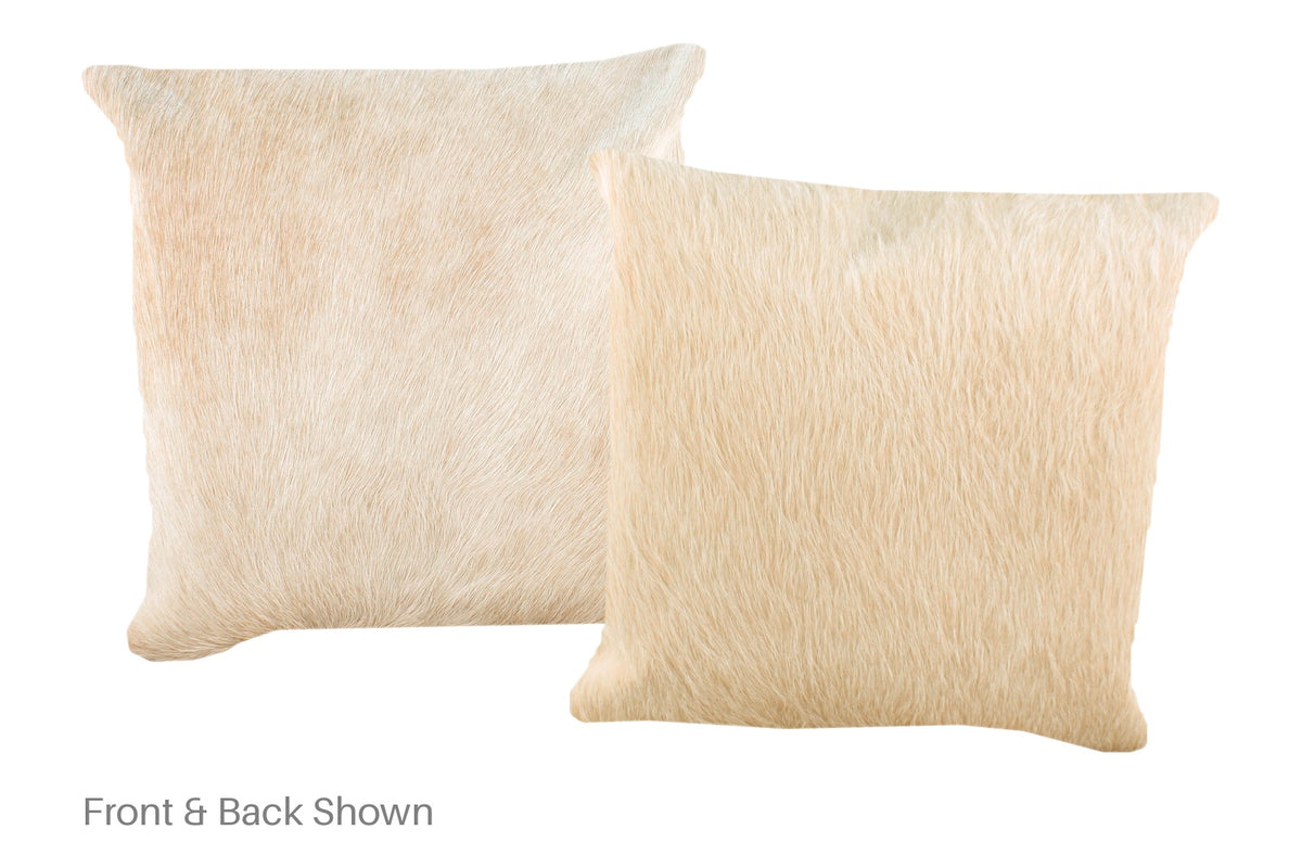 Champagne Cowhide Pillow #A52629