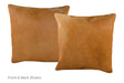 Solid Brown Cowhide Pillow 16x16 #A52630 by Hudson Hides