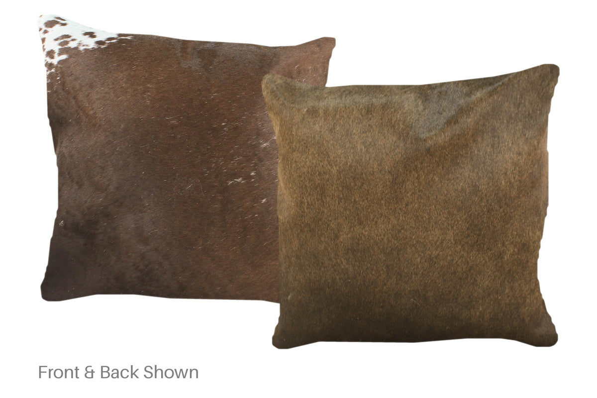 Chocolate Cowhide Pillow #A52634