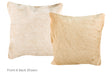 Champagne Cowhide Pillow 16x16 #A52637 by Hudson Hides