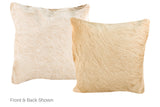 Champagne Cowhide Pillow 16x16 #A52637 by Hudson Hides