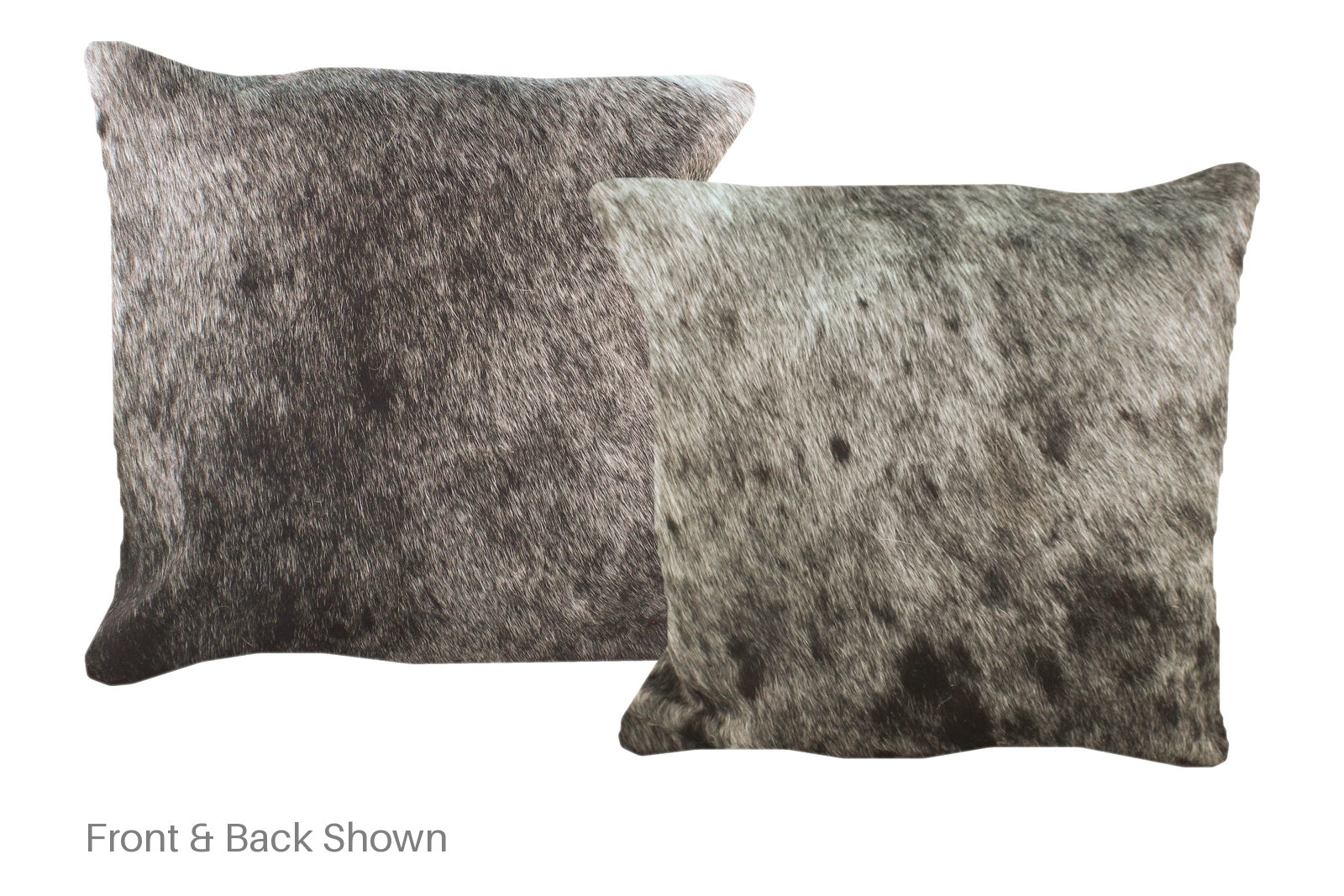Salt and Pepper Black Cowhide Pillow #A52638