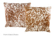 Salt and Pepper Brown Cowhide Pillow 16x16 #A52639 by Hudson Hides