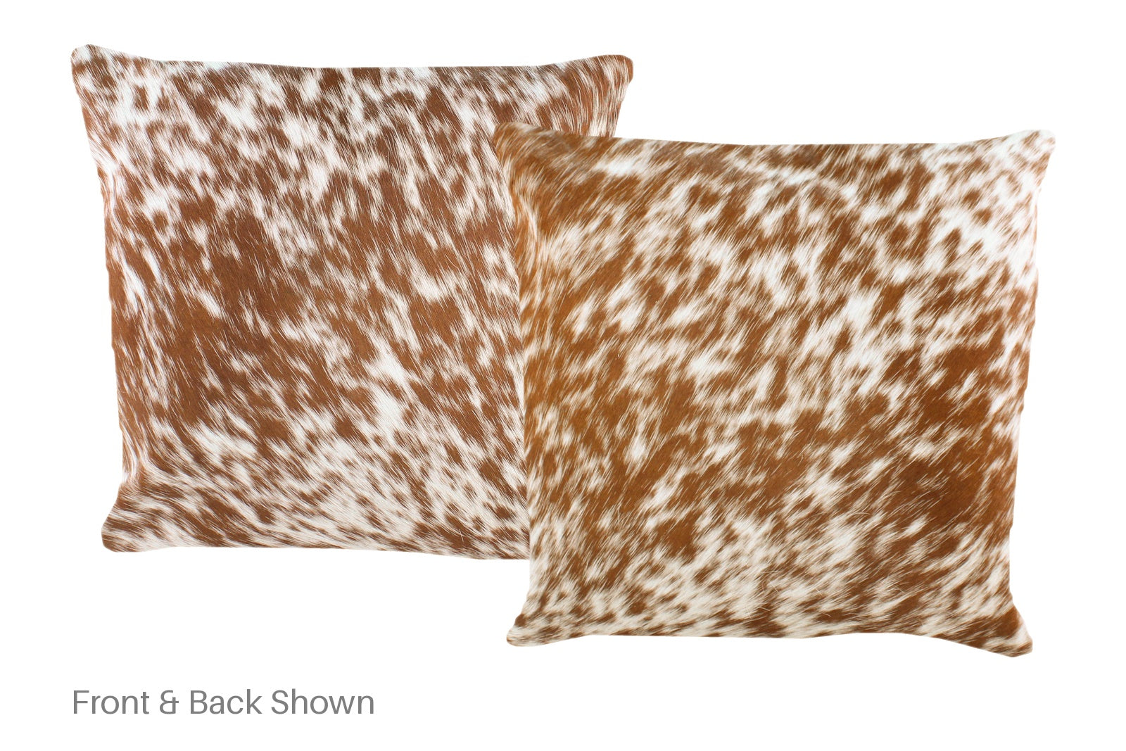 Salt and Pepper Brown Cowhide Pillow #A52639