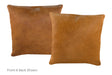 Solid Brown Cowhide Pillow 16x16 #A52641 by Hudson Hides
