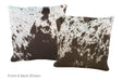 Salt and Pepper Black Cowhide Pillow 16x16 #A52642 by Hudson Hides