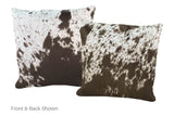 Salt and Pepper Black Cowhide Pillow 16x16 #A52642 by Hudson Hides