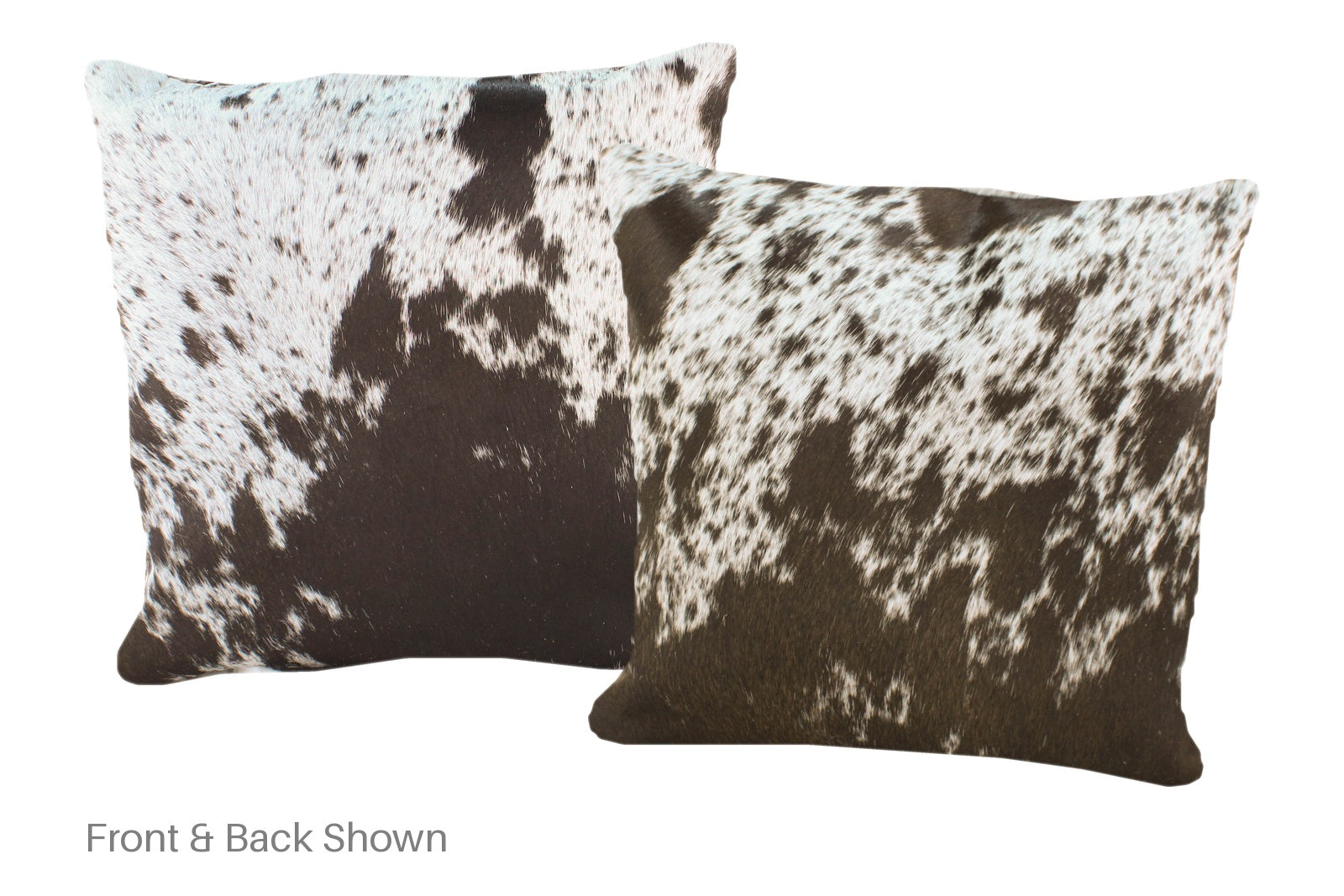 Salt and Pepper Black Cowhide Pillow #A52642