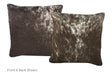 Salt and Pepper Black Cowhide Pillow 16x16 #A52644 by Hudson Hides