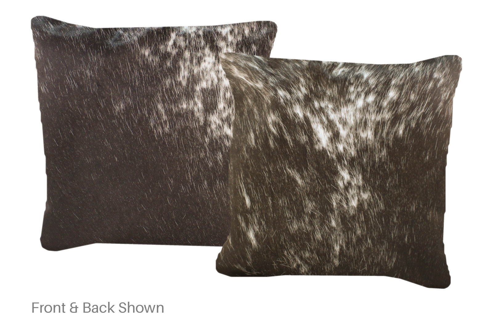 Salt and Pepper Black Cowhide Pillow #A52644