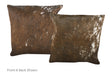 Tricolor Cowhide Pillow 16x16 #A52648 by Hudson Hides