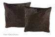 Solid Black Cowhide Pillow 16x16 #A52652 by Hudson Hides