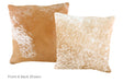 Salt and Pepper Brown Cowhide Pillow 16x16 #A52654 by Hudson Hides