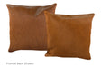 Solid Brown Cowhide Pillow 16x16 #A52655 by Hudson Hides