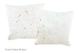Salt and Pepper Brown Cowhide Pillow 16x16 #A52659 by Hudson Hides