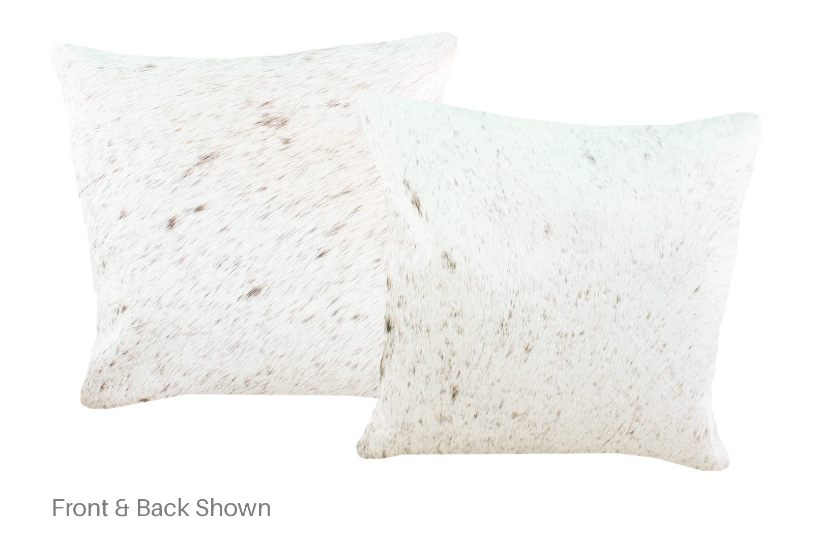 Salt and Pepper Brown Cowhide Pillow #A52659