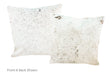 Salt and Pepper Black Cowhide Pillow 16x16 #A52663 by Hudson Hides