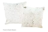Salt and Pepper Black Cowhide Pillow 16x16 #A52663 by Hudson Hides
