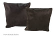 Solid Black Cowhide Pillow 16x16 #A52664 by Hudson Hides