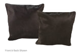 Solid Black Cowhide Pillow 16x16 #A52664 by Hudson Hides