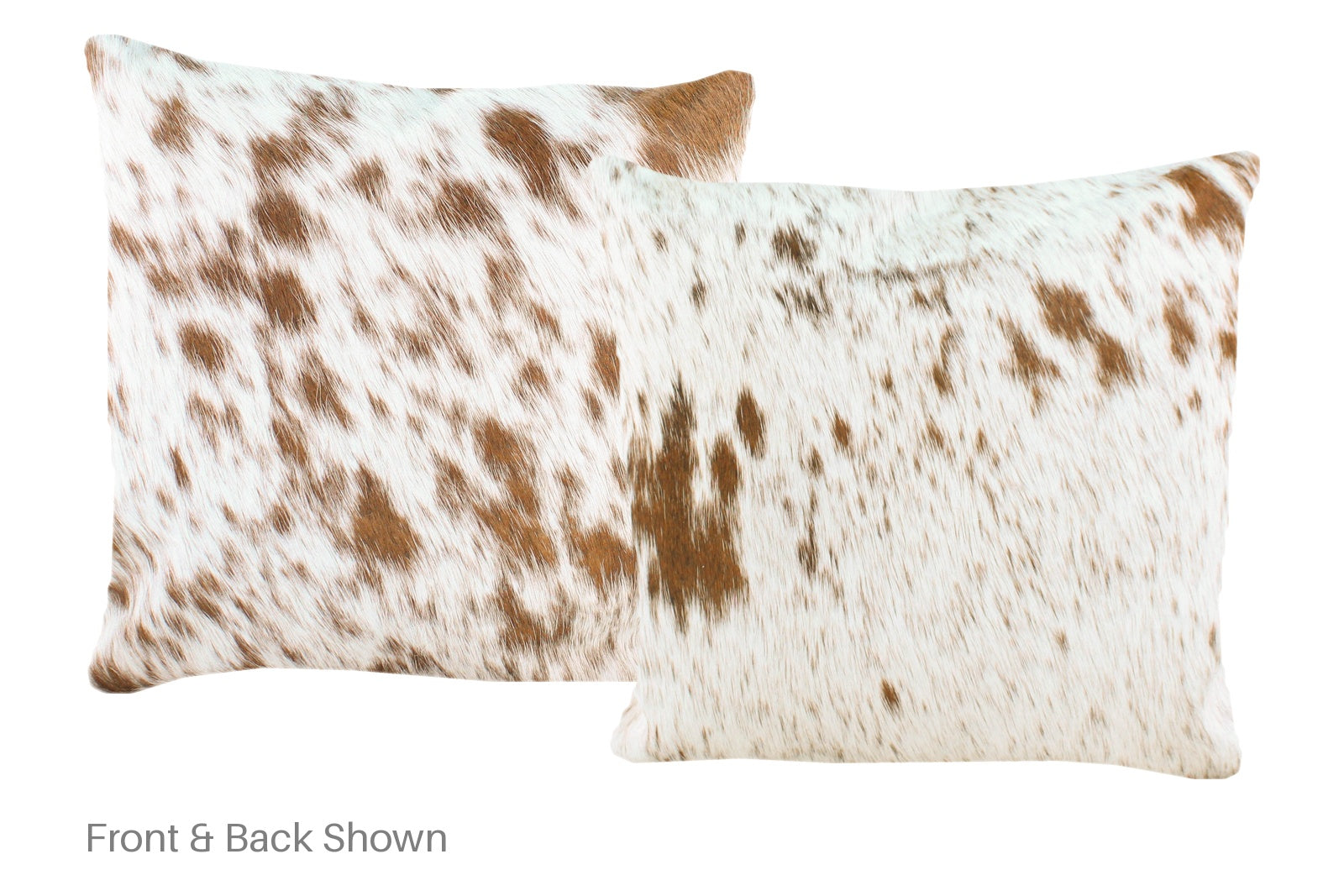 Salt and Pepper Brown Cowhide Pillow #A52670